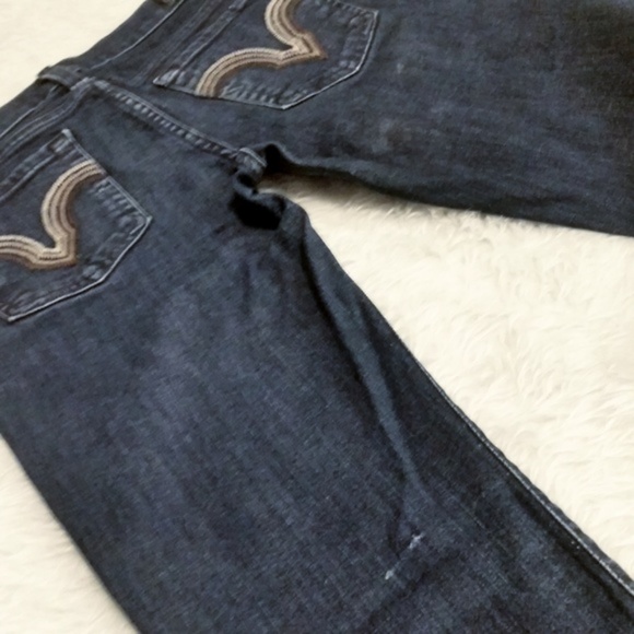 7FAMK Straight Ankle Jeans Boho Summer Crop - Picture 5 of 7
